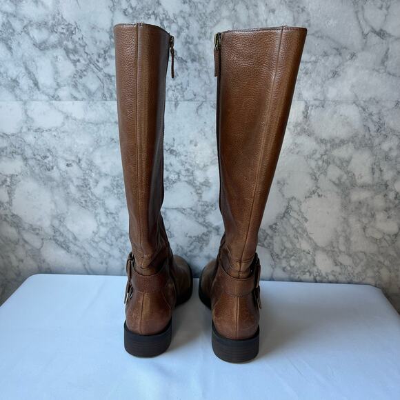 Enzo Angiolini Easporty Cognac Leather Riding Boots US 6.5 - Picture 9 of 11